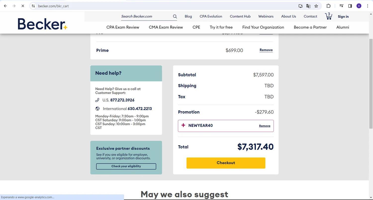 How to apply Becker coupon code